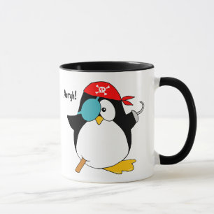 Taza Pingüino del pirata