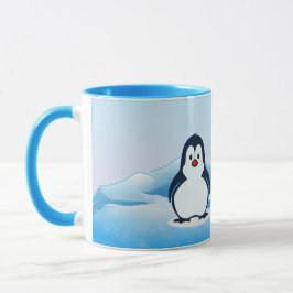 Taza Pingüino en Frigid Landscape Design Coffee Mug