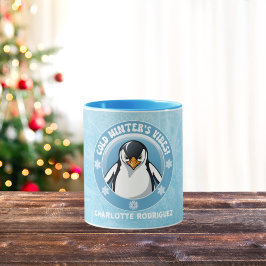 Taza Pingüino lindo, vibraciones frías de invierno