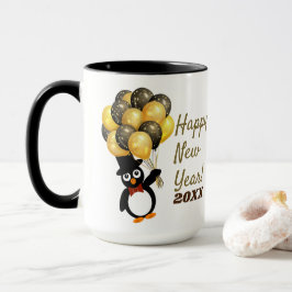 Taza Pingüino Mug de Año Nuevo