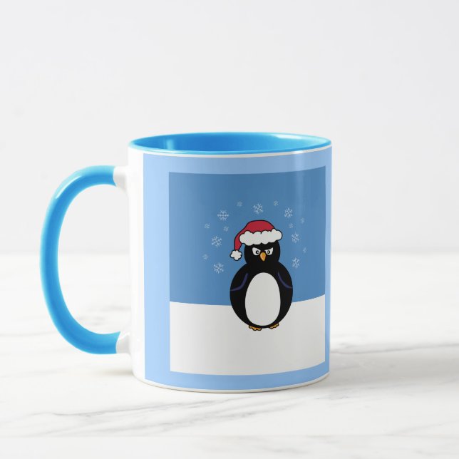 Taza Pingüino Navidades enojados (Izquierda)