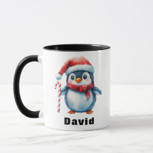 Taza Pingüino personalizado con nombre personalizado Ca
