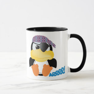 Taza Pinguino pirata adorable Goofkins