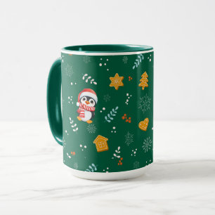 Taza Pingüino Santa Feliz Feliz Feliz Navidad
