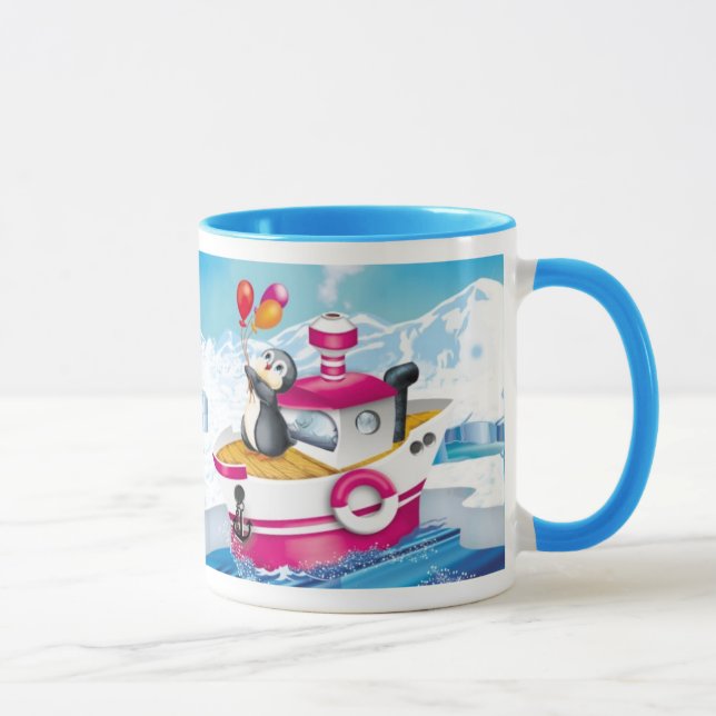 Taza pingüinos en la Antártida (Derecha)
