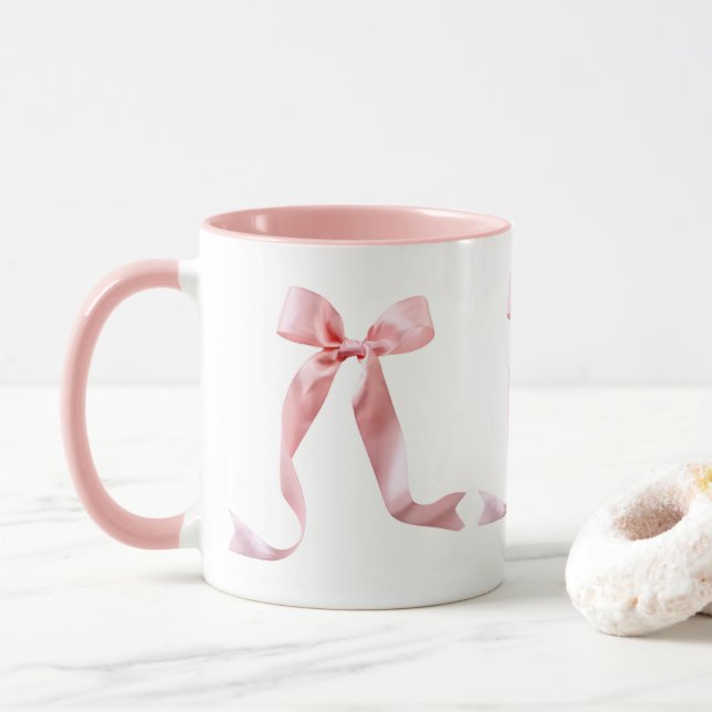 Taza Pink Bow Mug (Con donut)