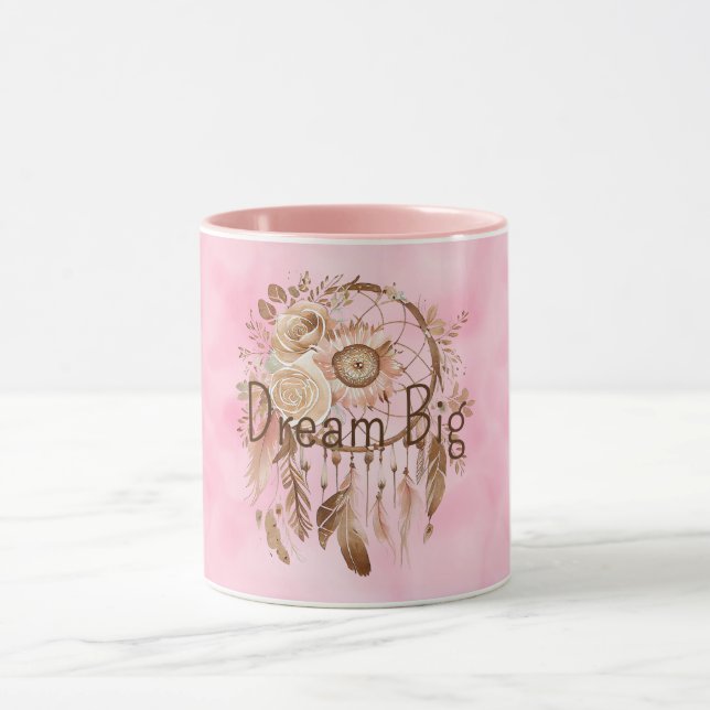 Taza Pink Brown Floral Dream Catcher (Centro)
