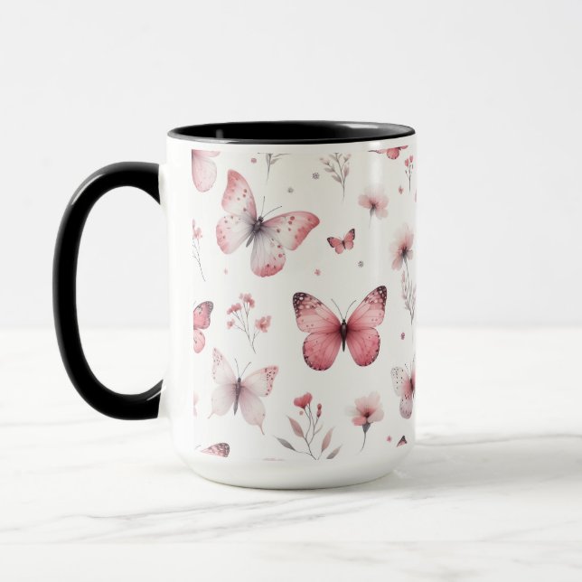 Taza Pink Butterflies  (Izquierda)