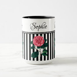 Taza Pink Camillia Floral Mug