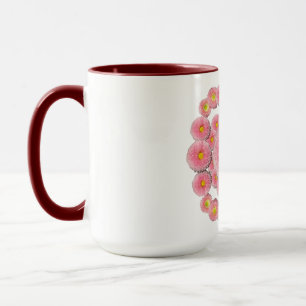 Taza Pink Daisies Combo Mug