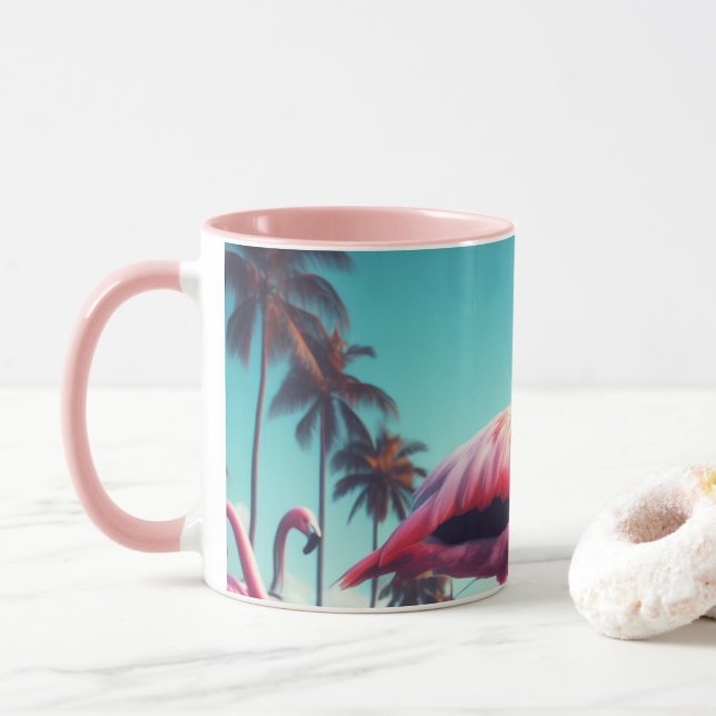 Taza Pink flamand (Con donut)