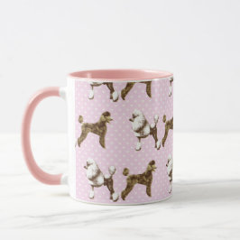 Taza pink poodle design  