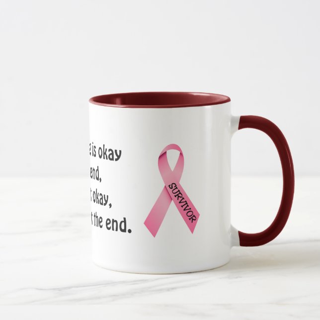 Taza Pink Ribbon Ringer Mug (Derecha)