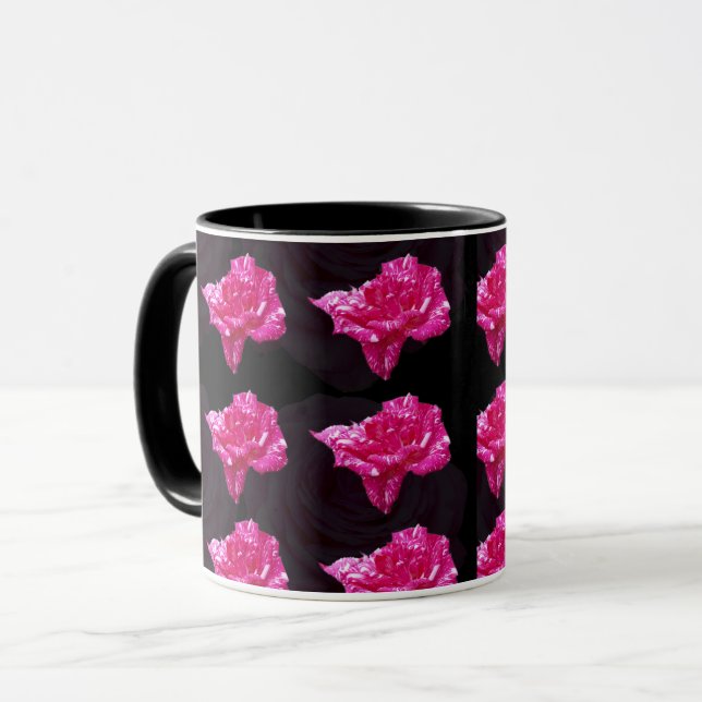 Taza Pink_Rosa_Candy,_Black Combo Café Mug (Anverso izquierdo)