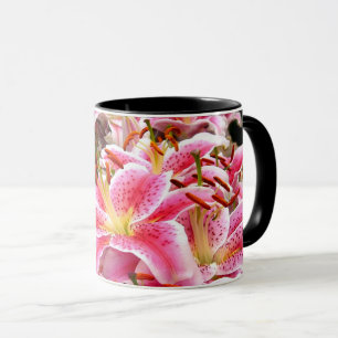 Taza Pink Stargazer Lilies