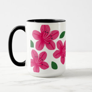 Taza Pink Watercolor Flower Mug