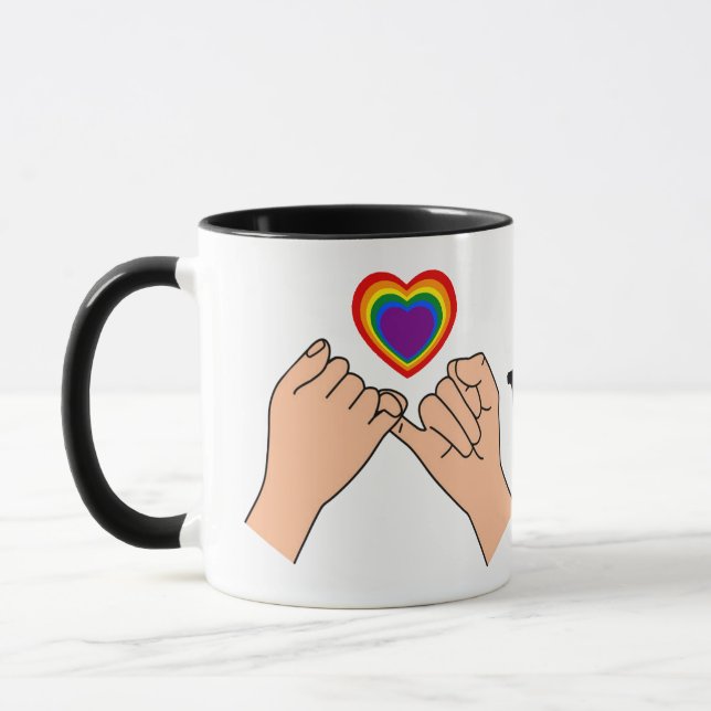 Taza pinky juramento valentine mug (Izquierda)