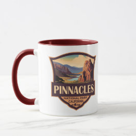 Taza Pinnacles Parque nacional Ilustracion Viaje Arte