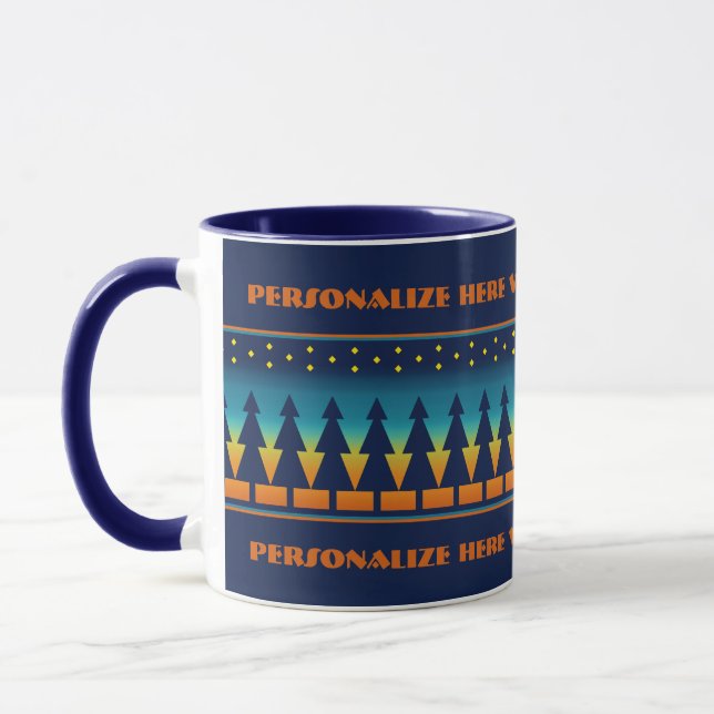 Taza Pinos del Suroeste Personalizados (Izquierda)