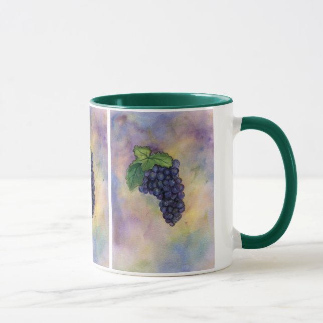 Taza Pinot Noir Wine Grapes Mug (Derecha)