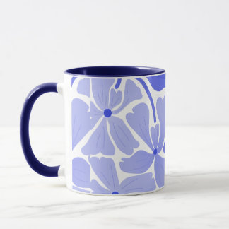 Taza pintada a mano con diseño estético