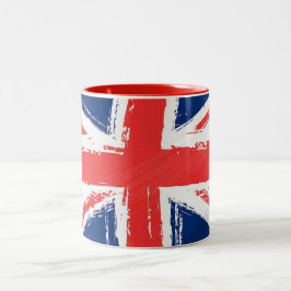 Taza pintada de Union Jack