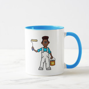 Taza Pintor negro o afroamericano
