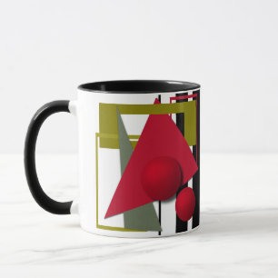 Taza Pintura abstracta, formas geométricas