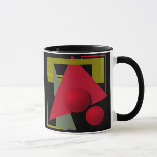 Taza Pintura abstracta, formas geométricas