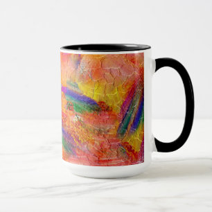 Taza Pintura abstracta puesta de sol infinita #2