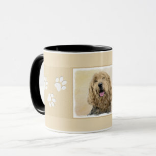 Taza Pintura al revés: adorable arte original del perr