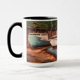 Taza Pintura artesanal original de la aldea pesquera