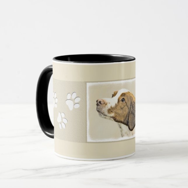Taza Pintura británica - Arte de perro original muy bon (Anverso izquierdo)