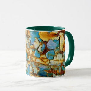 Taza Pintura con grietas
