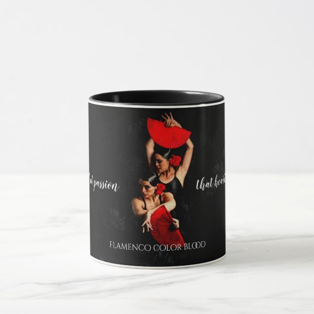 Taza Pintura de aceite de Flamenco Passion Dancers (Centro)