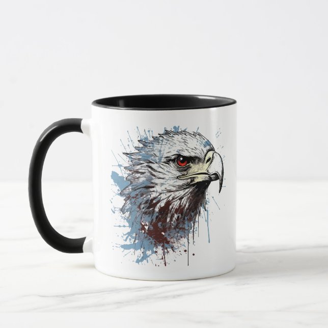 Taza Pintura de águila (Izquierda)