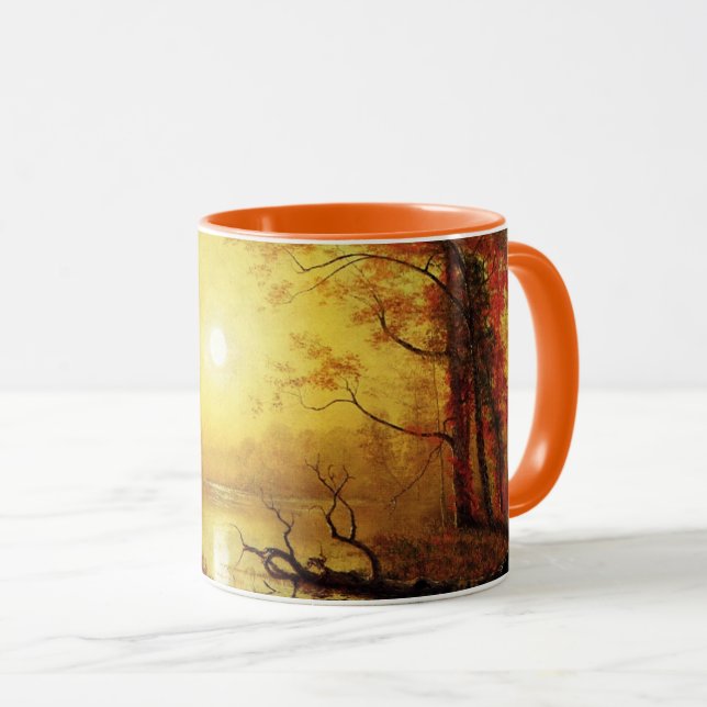 Taza Pintura de Albert Bierstadt, Amanecer, (Anverso derecho)