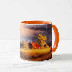 Taza pintura de Albert Bierstadt, paisaje bávaro