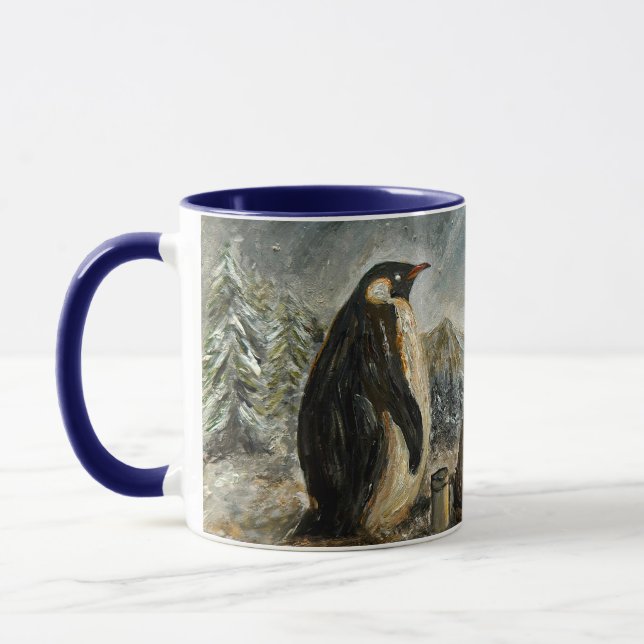 Taza Pintura de animales aurora caprichosa persistente (Izquierda)