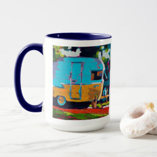 Taza Pintura de autocaravana: regalo para amantes del c
