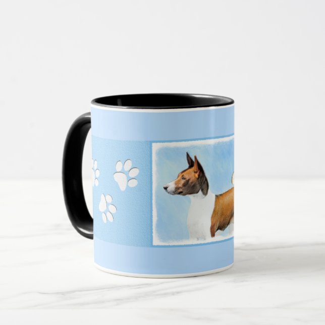 Taza Pintura de Basenji - Arte original muy bonito (Anverso izquierdo)
