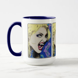 Taza Pintura de ‘Beso duro’ sobre una