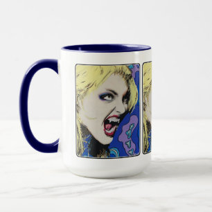 Taza Pintura de ‘Beso duro’ sobre una
