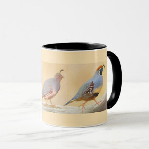 Taza Pintura de codorniz de Gambrel Arte de aves origin