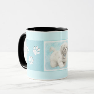 Taza Pintura de Coton de Tulear - Arte de perro origina