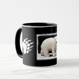 Taza Pintura de Cubo de Oso Polar - Arte de Vida Silves