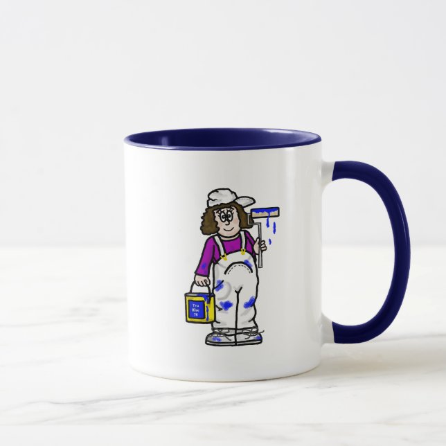 Taza Pintura de Diva Coffee Mug (¡Personalizar!) (Derecha)