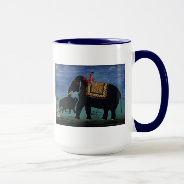 Taza Pintura de elefante (Derecha)