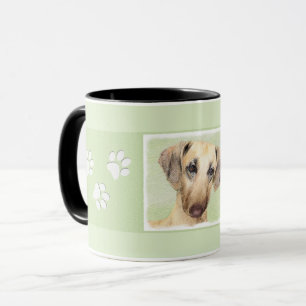 Taza Pintura de eslúpulos - Arte de perro original lind