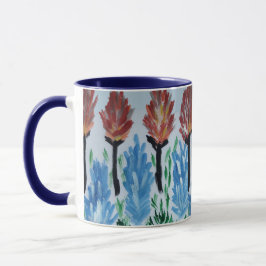 Taza Pintura de flores